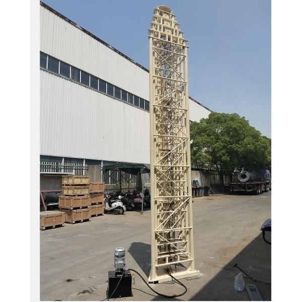 Portable Static Lattice Telescopic Tower 25m Customizable Height High Payload