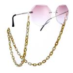 High quality fashion matte color facemask chain acrylic link masking chain for