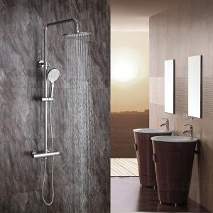 Wholesale Bathroom Rain Mixer Shower Combo Set Temperature Control Rainfall Shower Unit from china suppliers