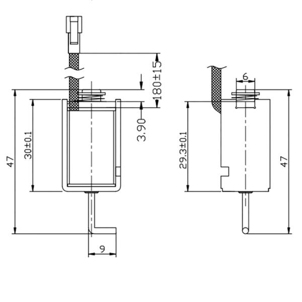 3mm Stroke DC 12V Micro Push Pull Type Solenoid