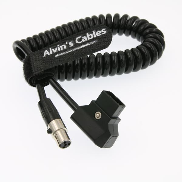 Alvin's Cables TV Logic Monitor Power Cable D Tap to Mini XLR 4 Pin Female for