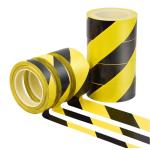 Single Sided Custom PVC Marking Tape Warning Yellow Danger Tape Adhesive Caution