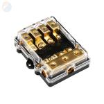 4P 4 Way 12V Auto Fuse 3x4GA IN 4x8GA OUT Plastic Distribution Box ANS AFS Mini