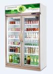 Upright Glass Door Commercial Beverage Cooler With Danfoss / Drinks Display