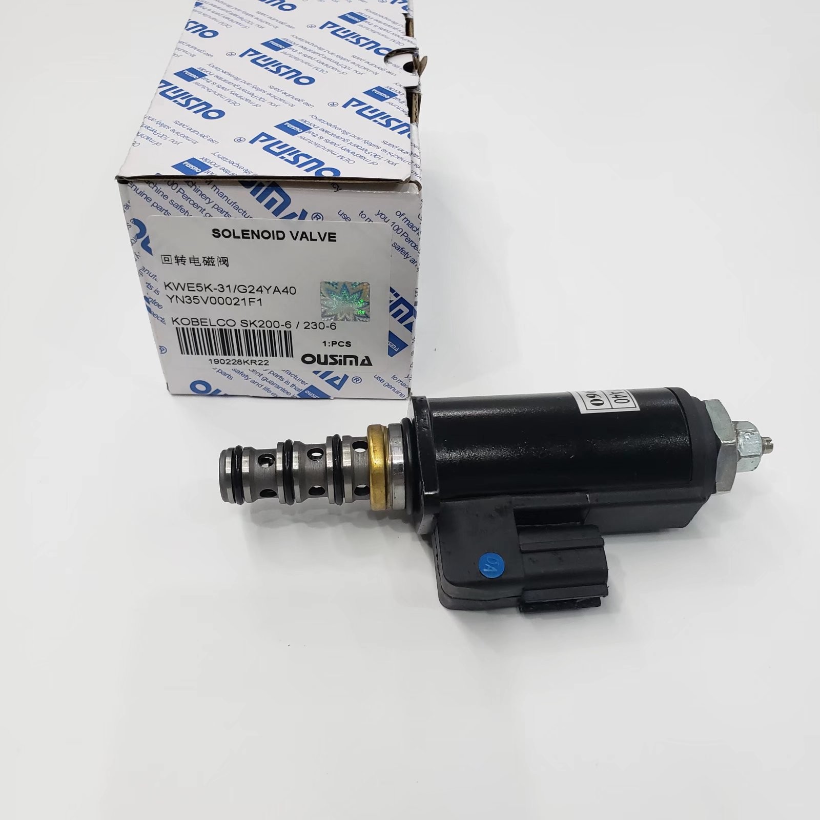 OUSIMA Rotary Solenoid Valve KWE5K-31 G24YA40 YN35V00021F1 For Kobelco SK200-6 SK230-6 SK330-6E