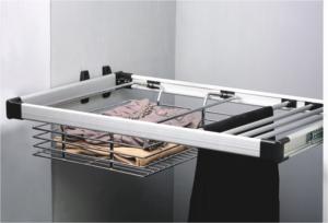 Wholesale MR014 Wardrobe Multifunctional Rack:Pulls Basket Trousers Rack from china suppliers