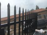 Interpon powder coated Crimped Spear Garrison Tubular Fence Panels 2100mm Height