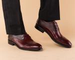 Handmade Genuine Leather Men Dress Shoes , Casual Leather Shoes For Wedding Or