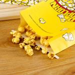 Custom Logo Print Bio-degradable Popcorn Paper Bag made of Kraft Paper for