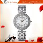 YQ10 Luxury Rose Gold Watch Silver Color Watches Girls Woman Stainless Steel