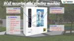 Mini Smart Wall Mount Vending Machine With Advertisement Management And Touch