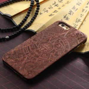 Wholesale OEM Anti - Static Full Wood Carved iPhone 6 Plus Case with Natural Texture from china suppliers
