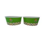 7 Oz Ice Cream Paper Tubs With PE Lining Eco Friendly Single Wall
