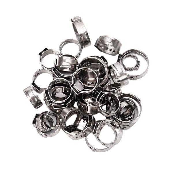 Stainless Steel Collar Pipe Clamps ZINC Finish and Adjustable Hose Clip for