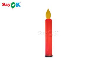 Wholesale 3m LED Light Red Inflatable Candle For Outdoor Night Decoration from china suppliers