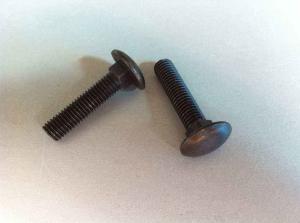 Wholesale Steel Black Oxide Carriage Bolts , Button Head Bolt Copper Plating Finish from china suppliers