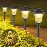 Modern Outdoor Luminaires Solar Flame Garden Light for Courtyard Dynamic