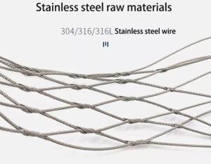 Wholesale factory direct sale Stainless Steel Wire Rope Mesh screen/net from china suppliers