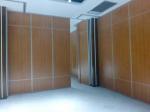 Hotel Acoustic Room Dividers / Wooden Sliding Wall Partitions Folding Parking