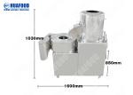 Root Tuber Crops Peeling Cutting 304 Vegetable Washing Machine