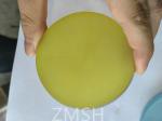 Golden Artificial Sapphire Raw Gemstone Mohs Hardness Scale Of 9 Crystal For