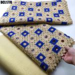 Nigerian Guipure Lace Fabric Cord Lace with Stones Embroidery Fabric Aso Ebi