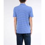 Combed Cotton Men's Stripes Polo Shirt Four - button Placket Mixed Color