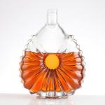 1L Glass Whiskey Bottle with Cork Custom Make and Super Flint Glass