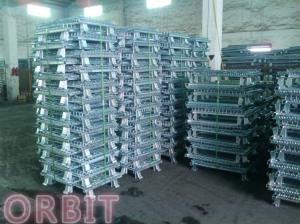 Wholesale Stacking Collapsible Steel Wire Mesh Pallet Cage For Warehouse Storage from china suppliers