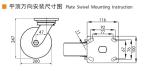 8 Inch Heavy Duty Caster Wheels 200mm 800kg Load Aluminum Core