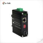 Mini Industrial 10G / 5G / 2.5G / 1G / 100M 802.3at to 10GBASE-X SFP+ Media
