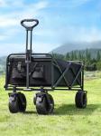 Collapsible Folding Beach Wagon for Outdoor Garden Camping 15LBS Capacity Four