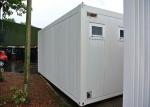 Steel Door Prefab Container House With Double Glazing Glass Wall And Window