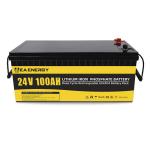 24V 100Ah IP65 Solar LiFePO4 Battery For Home Storage System