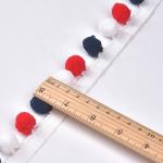 Colorful Mini Tassel Fringe 3cm Pom Pom Trim