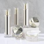 100ml Acrylic Airless Pump Face Lotion Cosmetics Bottle Cream Jar Set