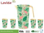 Tropical Nature Style Bamboo Water Jug Shatter Proof Recycled Material Beverage