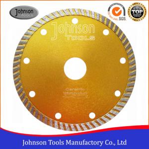 China 125 Mm Sintered Turbo Hot Press Diamond Cutting Blades For Tiles GB Standard on sale