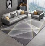 Geometric Special Style Living Room Floor Carpet Polyester Fiber Material