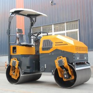 Wholesale Double Drums Walk Behind Asphalt Road Mini Vibrator Tandem Roller 200L Water Tank from china suppliers