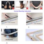 Heavy Duty Bendable Plastic Aluminum Pole Window Curved Curtain Rod Track Rail