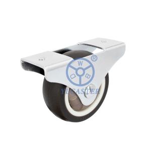Wholesale 2 Inch Ball Bearing Fixed Casters TPR Low Profile Furniture Wheels For Home Appliances from china suppliers