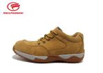Cow Leather Casual PU Sole Safety Shoes , Hiking Steel Toe Cap Trainers Anti