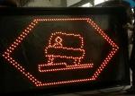 IP65 Electronic Traffic Sign Boards Customized 3 In1 SMD Lens