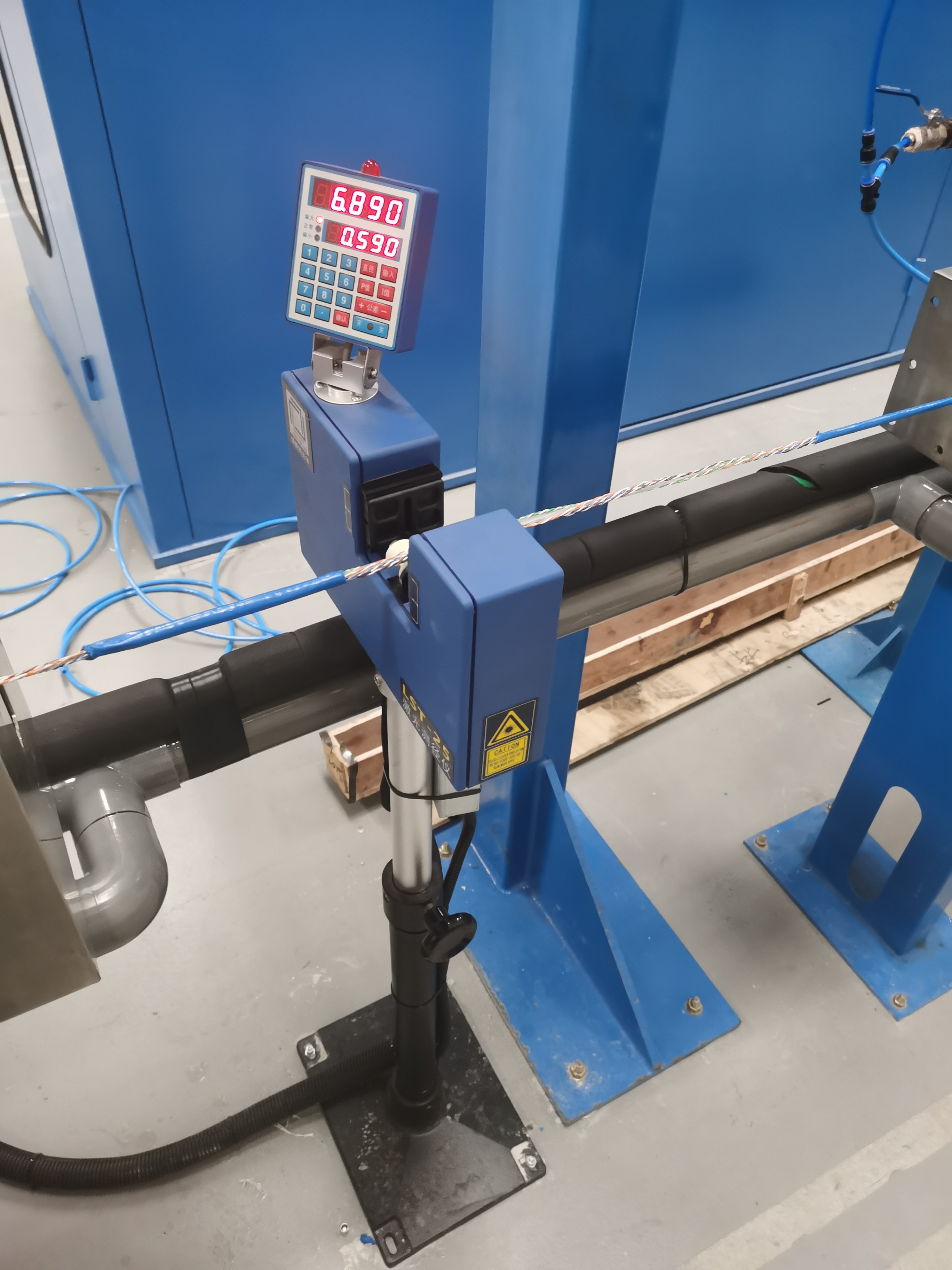 Wire And Cable Laser Diameter Gauge Pipe Diameter Measuring Tool Instrument For Extrusion Diameter Measurement
