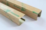 Wood Grain Color U Shaped Linear Metal Ceiling For Interior Decoration