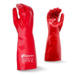 Cotton Lined Gauntlet PVC (polyvinyl chloride) Industrial Gloves