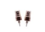 12mm Aluminum Rose Gold Mist Sprayer Pump Screw Neck With Clear Half Cap