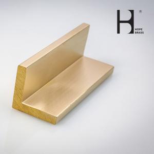 Wholesale Electroplating Surface CuZn39Pb3 Brass L Channel For Interior Decoration Lock from china suppliers