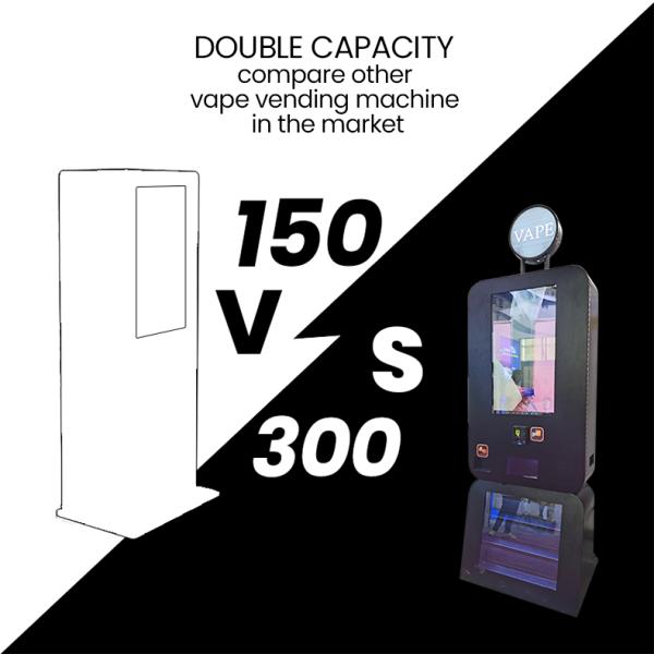 Standing Hanging 300 pcs Big Capacity  Vending Machine with Nayax Card Reader Age Checker